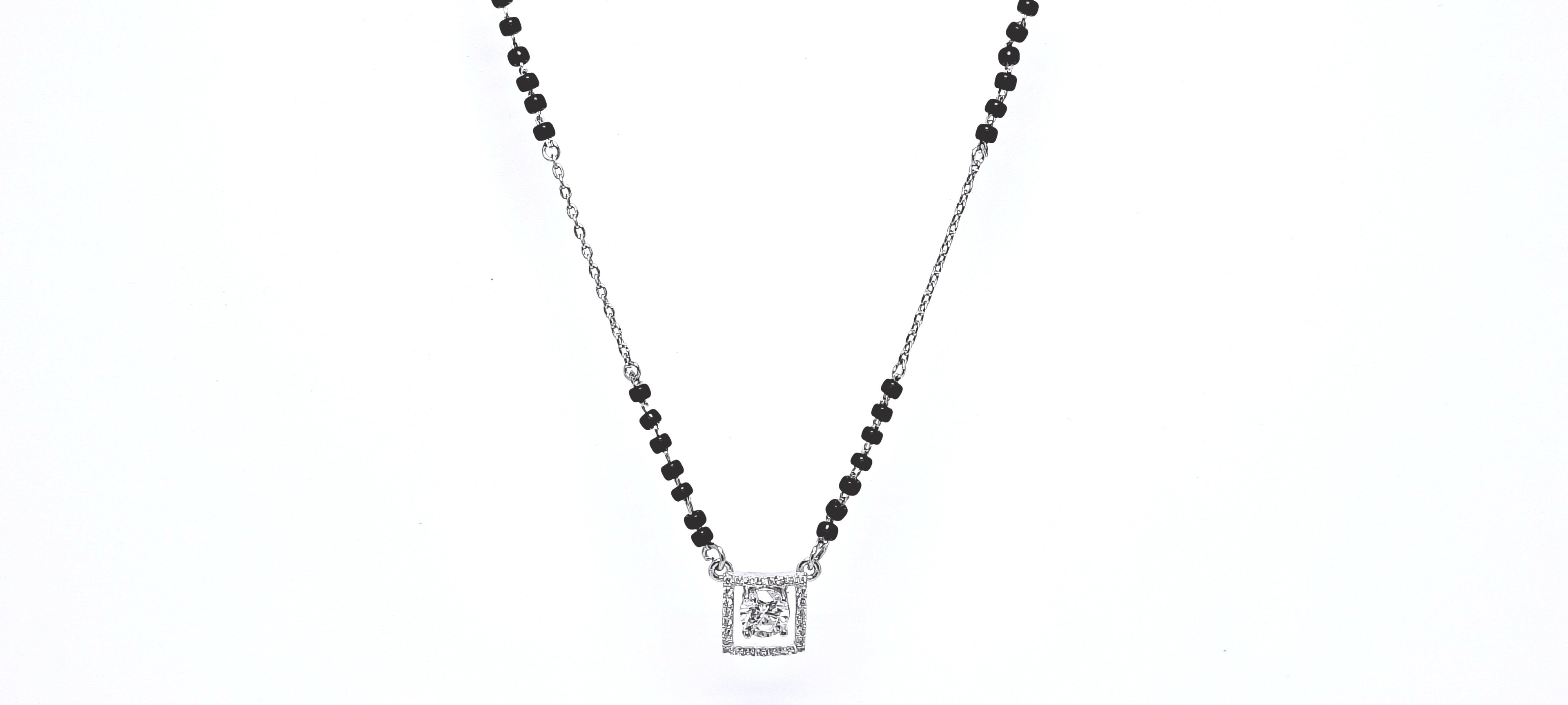 Modern Elegance 925 Silver Mangalsutra - Your everyday signature.