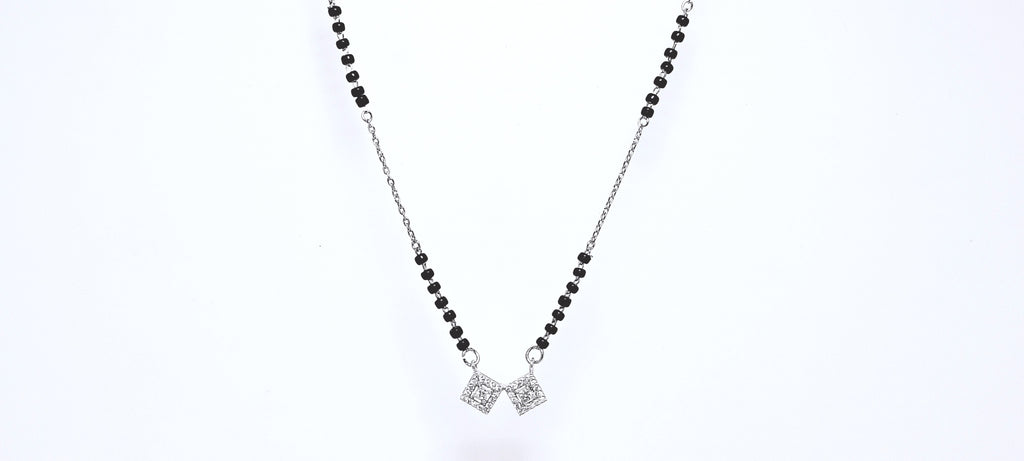 Minimal 925 Silver Mangalsutra Necklace - Your everyday signature.