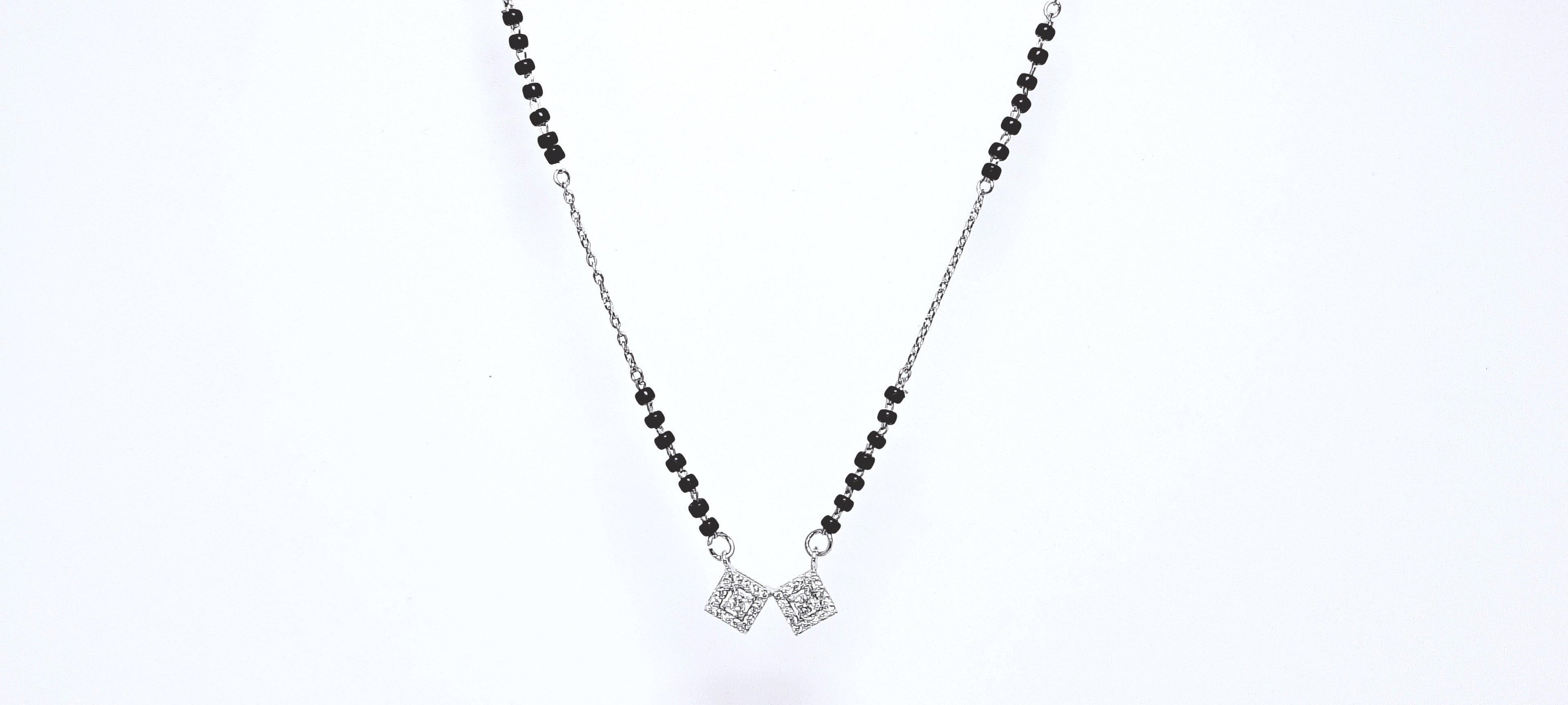 Minimal 925 Silver Mangalsutra Necklace - Your everyday signature.