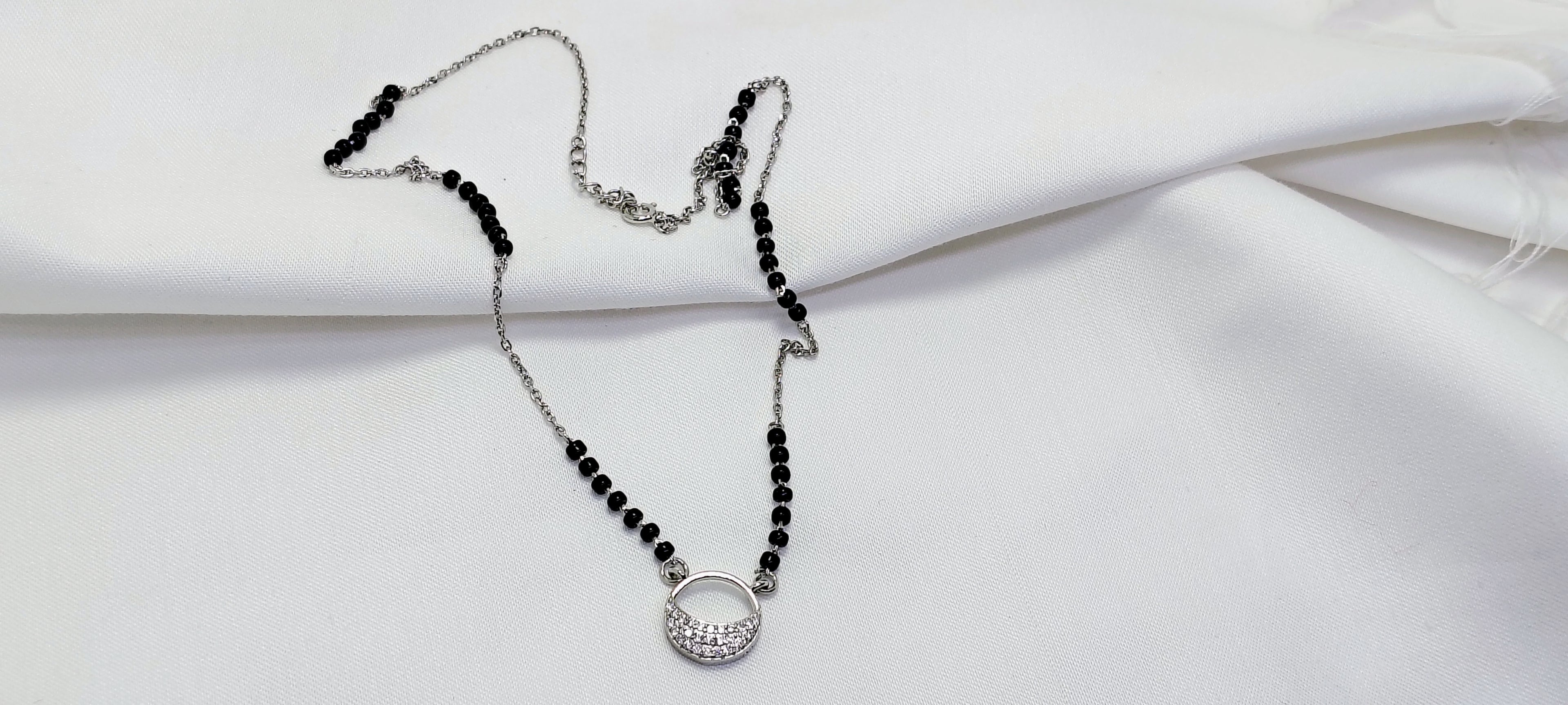 Premium Sterling Silver Mangalsutra - Your everyday signature.