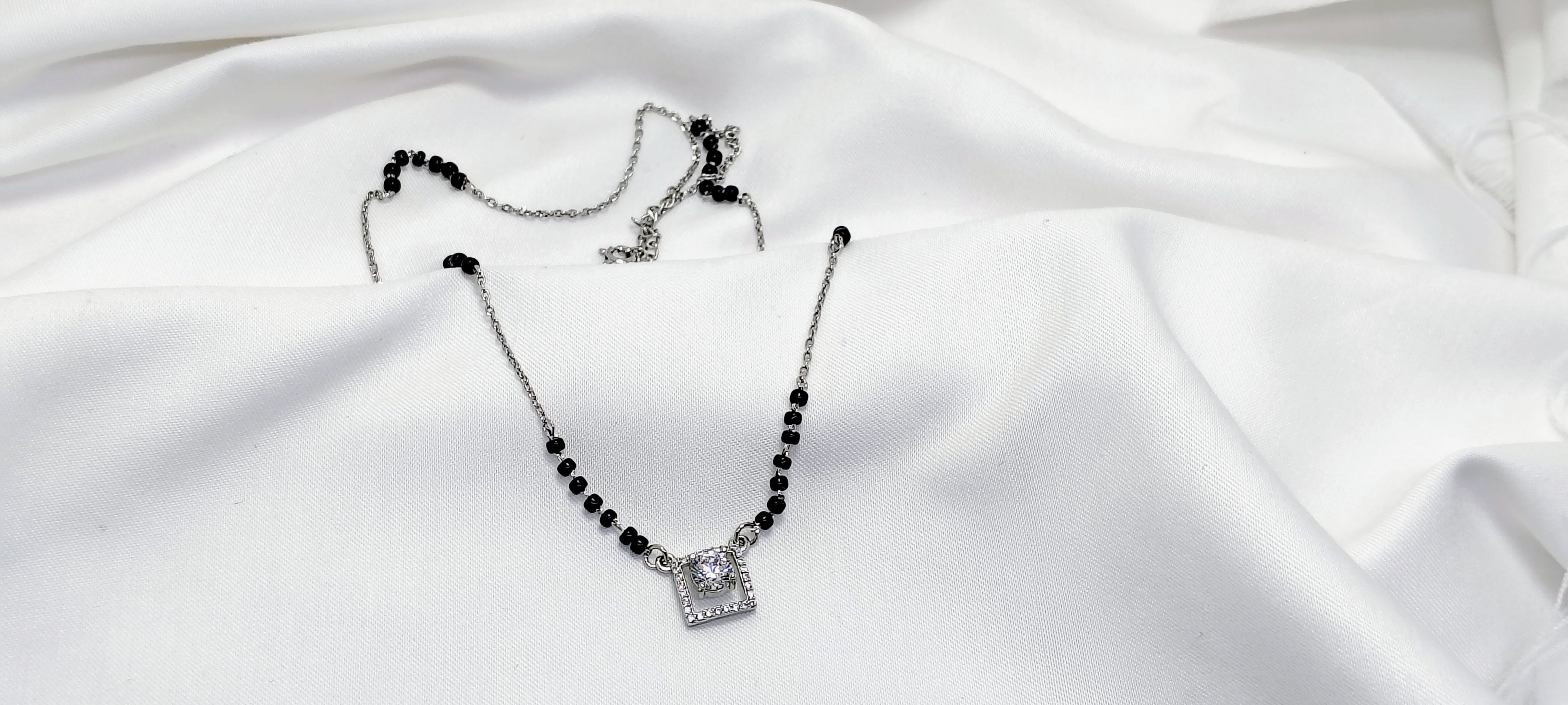 Modern Elegance 925 Silver Mangalsutra - Your everyday signature.