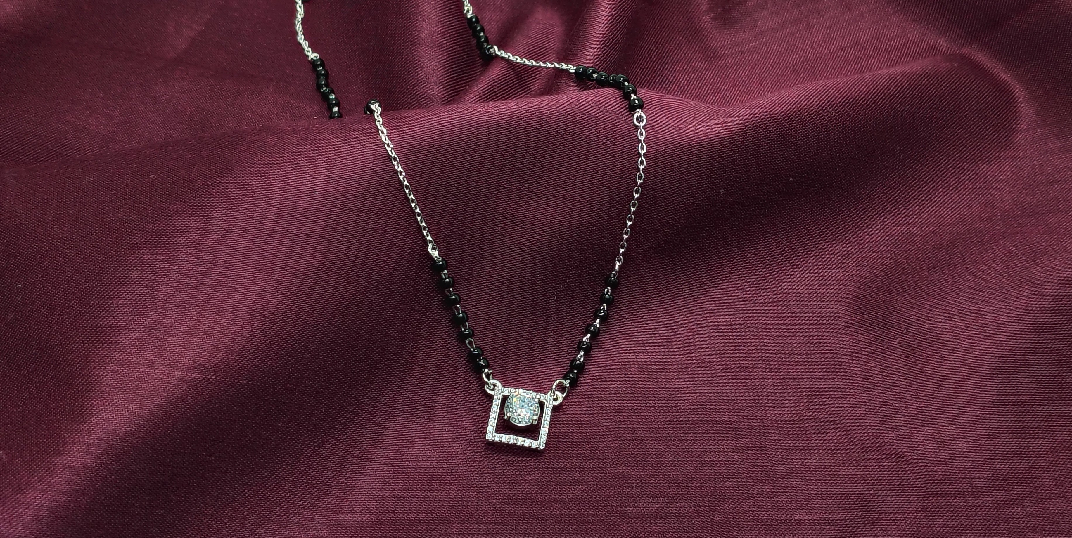 Modern Elegance 925 Silver Mangalsutra - Your everyday signature.