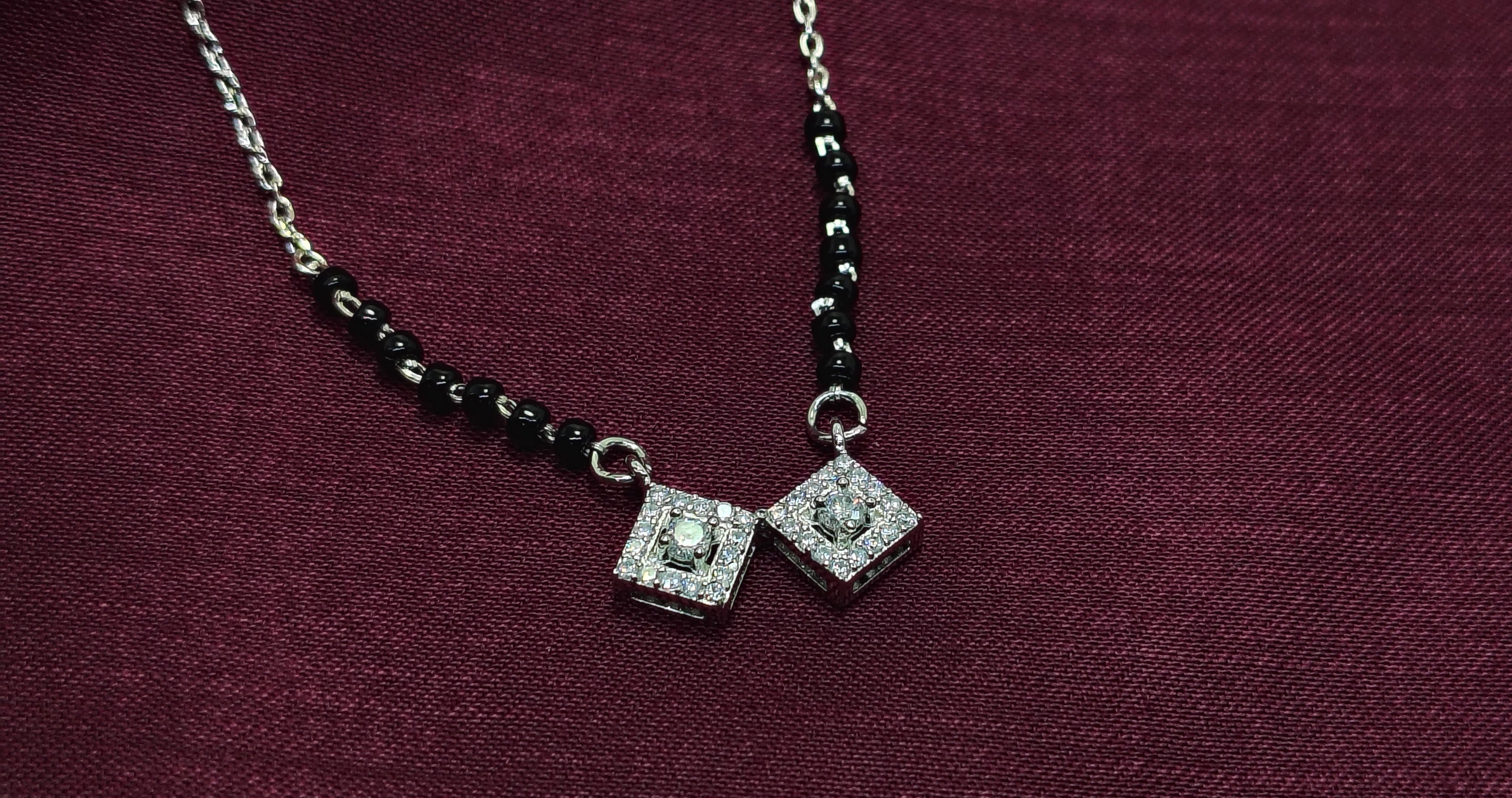 Minimal 925 Silver Mangalsutra Necklace - Your everyday signature.