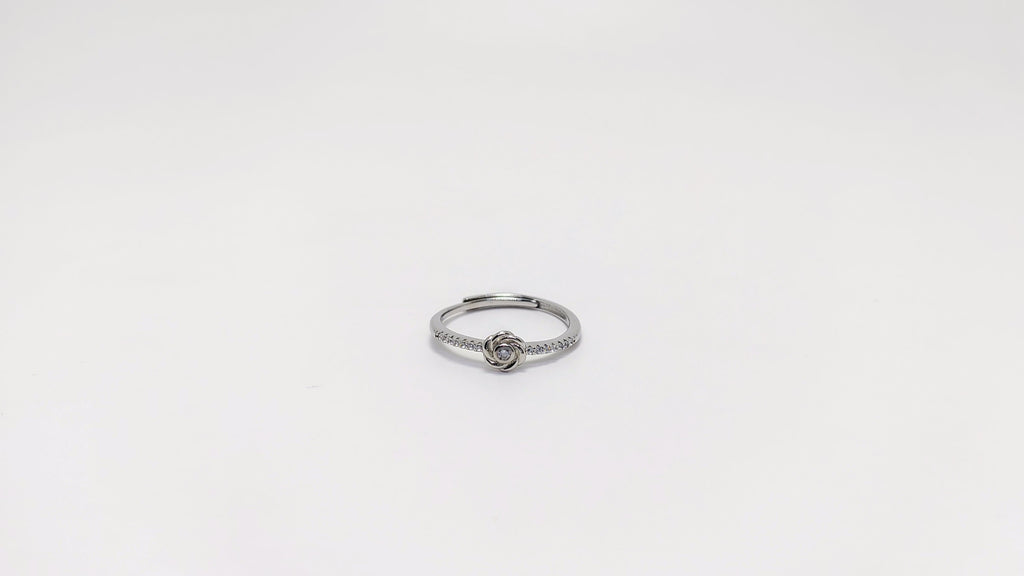 Rose Flower 925 Silver Ring - Designed to catch the light beautifully.