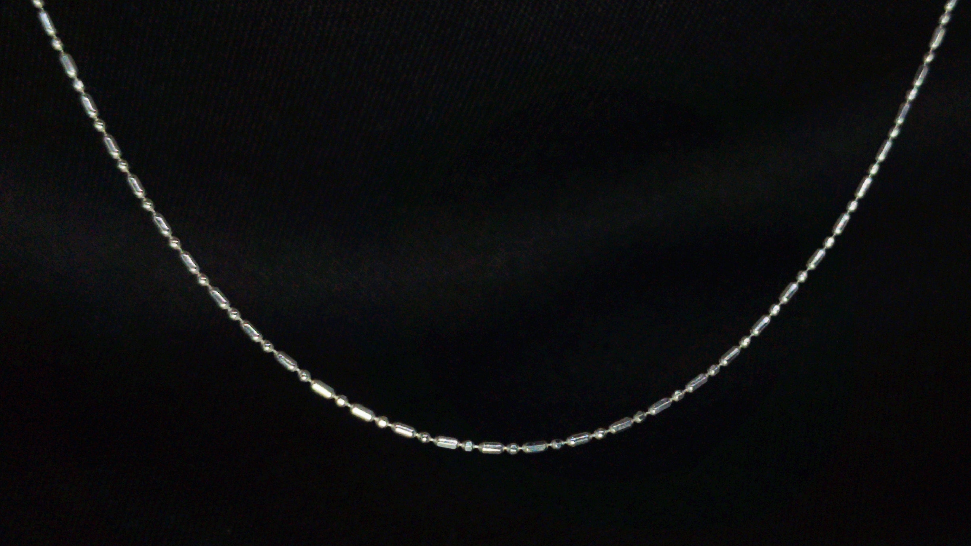 Thin white line on a black background