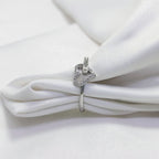 Modern Geometric Heart Ring in 925 Silver – Elegant Adjustable Jewelry