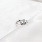 Trendy Butterfly Crystal Ring – 925 Sterling Silver Adjustable