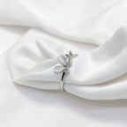 Trendy Butterfly Crystal Ring – 925 Sterling Silver Adjustable