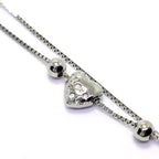 925 Silver Dainty Bracelet | Modern Charm Chain with Adjustable Fit for Women