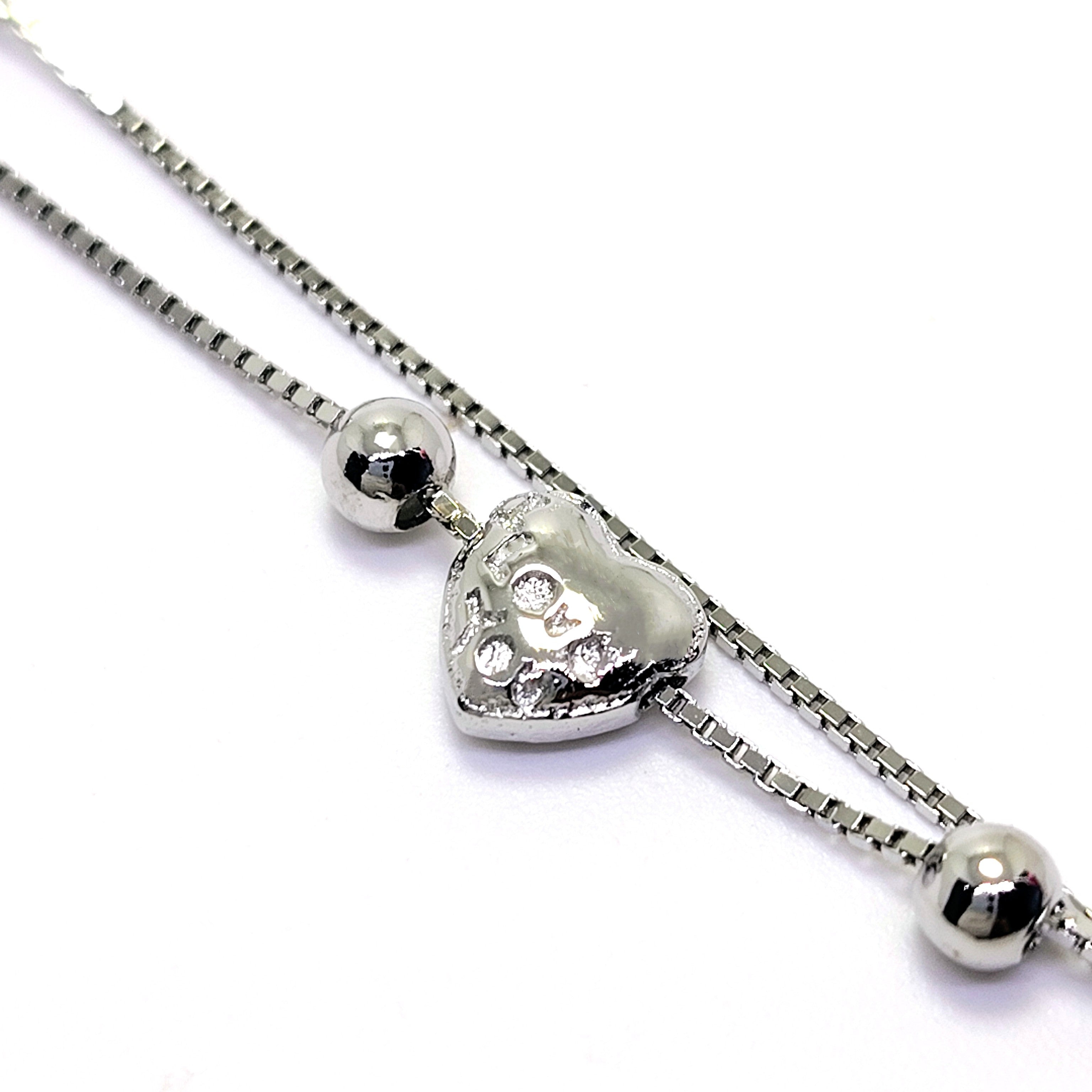 925 Silver Dainty Bracelet | Modern Charm Chain with Adjustable Fit for Women