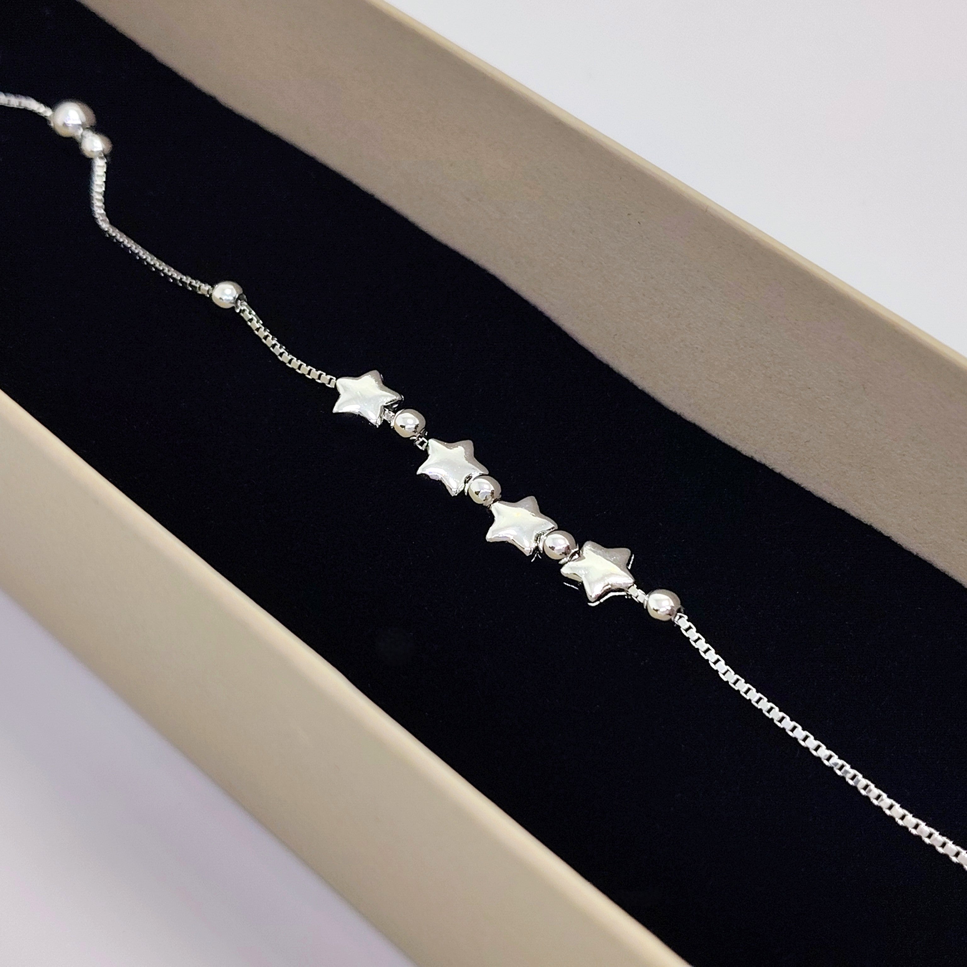 925 Sterling Silver Bracelet | Refined Charm Chain with Smooth Finish
