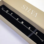 925 Silver Link Bracelet | Adjustable Lightweight Jewelry with Modern Charms