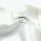 Minimal Silver Ring with Sparkling Star Design