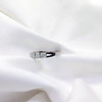 925 Sterling Silver Geometric Stackable Ring – Adjustable Fit