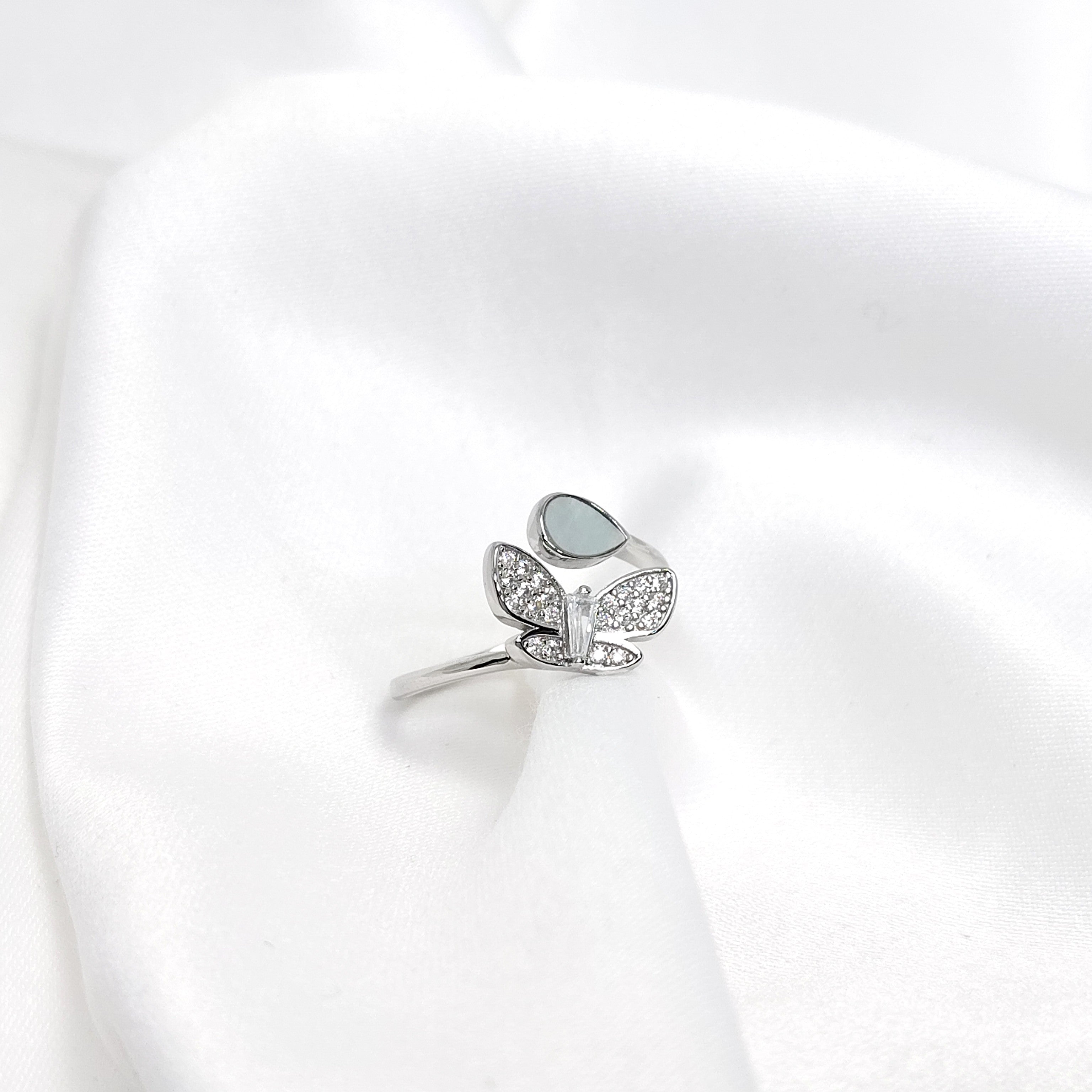Auré Butterfly Sculpture 925 Silver Ring