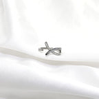 Minimal Twist 925 Silver Ring – Textured Design Ring for Daily Styling