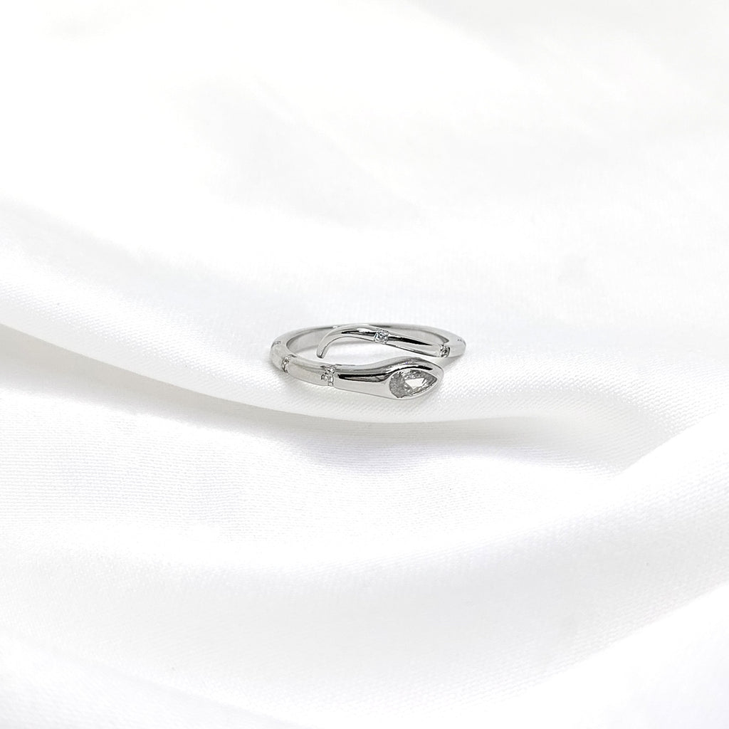 Snake Wrap 925 Silver Ring – Edgy Statement Ring for Bold Fashion