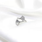 Cross Line 925 Silver Ring – Sleek Criss-Cross Ring for Daily Style