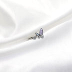 Crystal Butterfly 925 Silver Ring – Sparkling Party Wear Ring