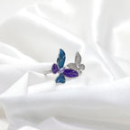 Ethereal Spark 925 Silver Statement Ring