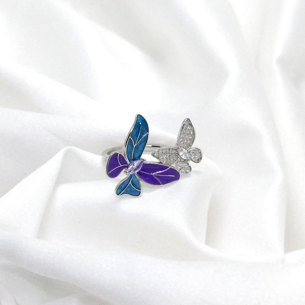 Ethereal Spark 925 Silver Statement Ring