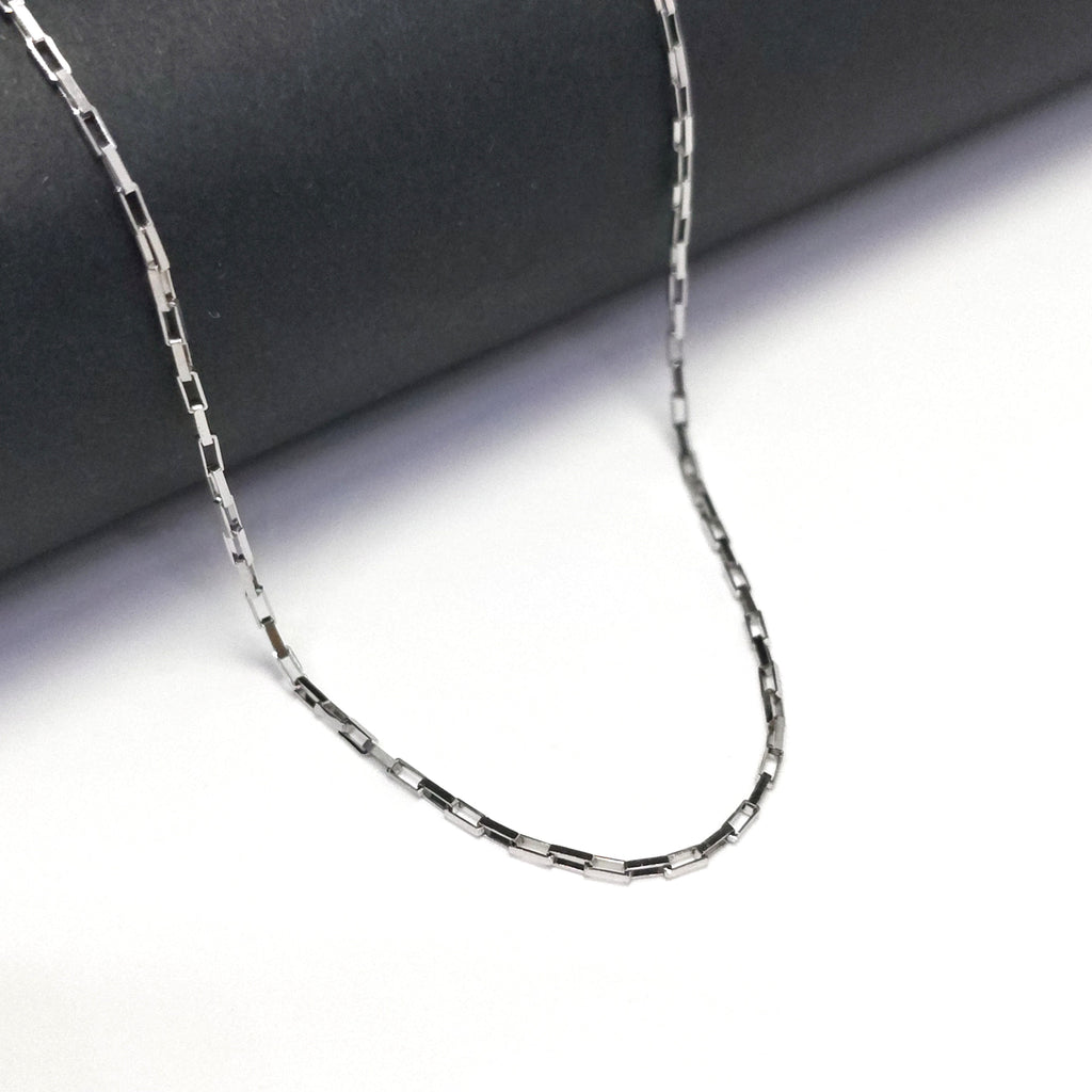 Minimalist Rectangle box 925 Silver Chain - For nights you’ll remember.