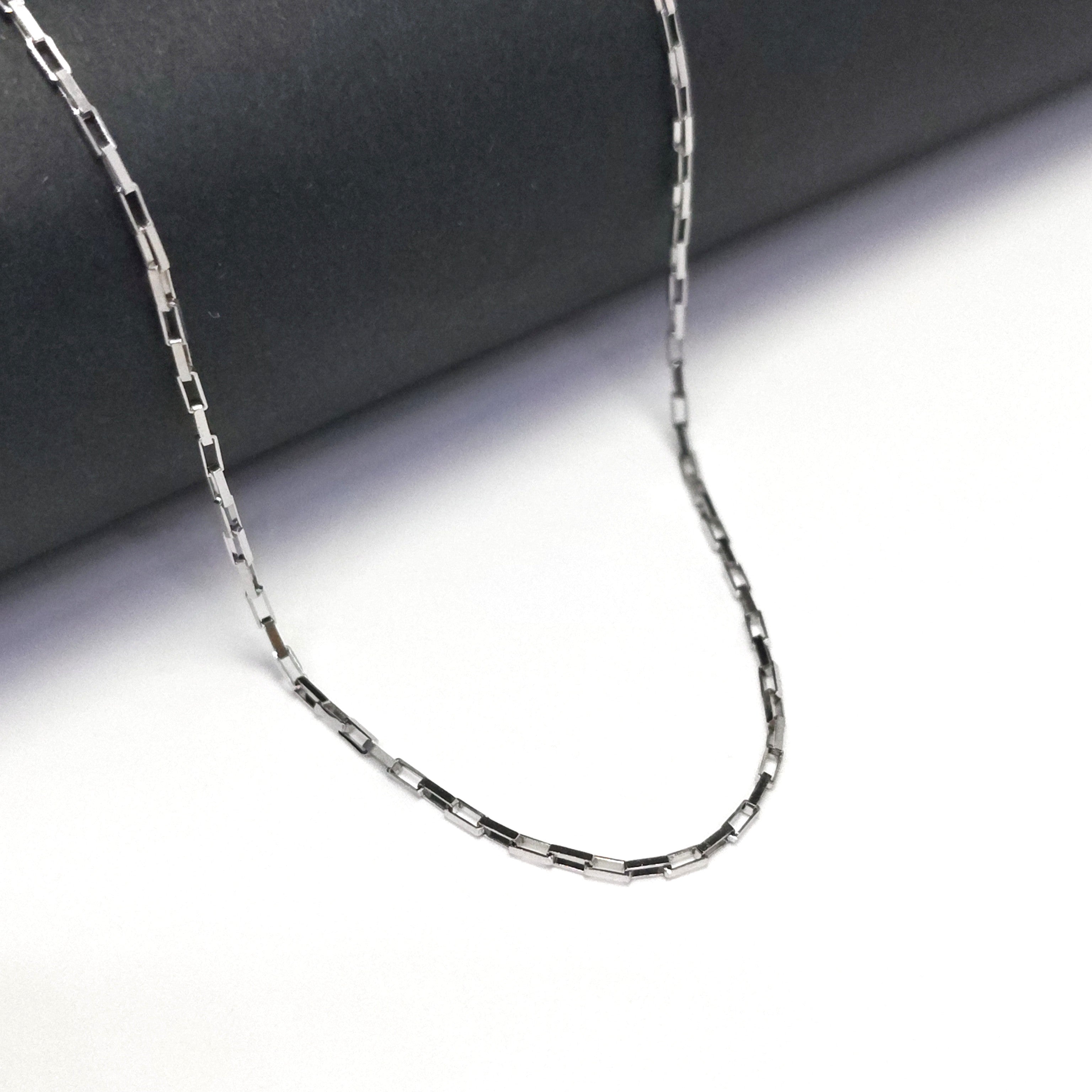 Minimalist Rectangle box 925 Silver Chain - For nights you’ll remember.