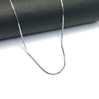 925 Silver Smooth Finish Chain – Refined Statement Piece