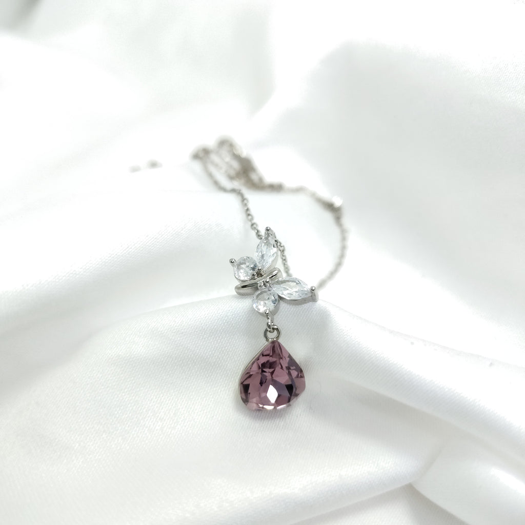Butterfly Elegant 925 Sterling Silver Necklace - Success looks better in silver.