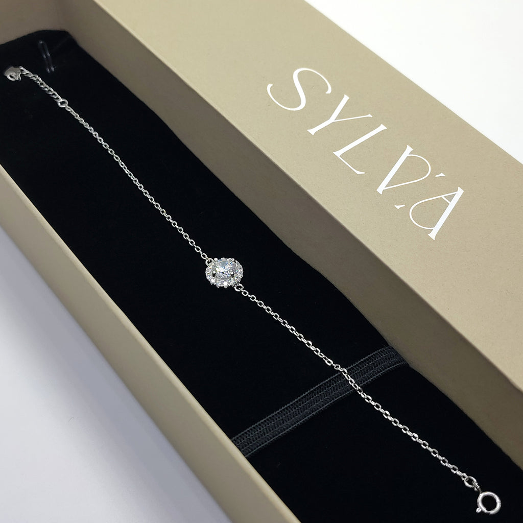 Ice Beam Pure 925 Silver Bracelet for Women