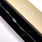 Forever Link Pure 925 Silver Infinity Bracelet