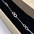 Forever Link Pure 925 Silver Infinity Bracelet