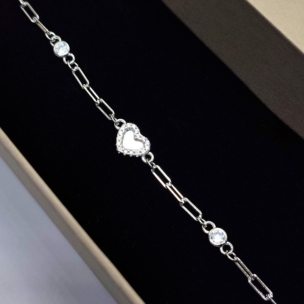 Candy Glow 925 Silver Enamel Charm Bracelet