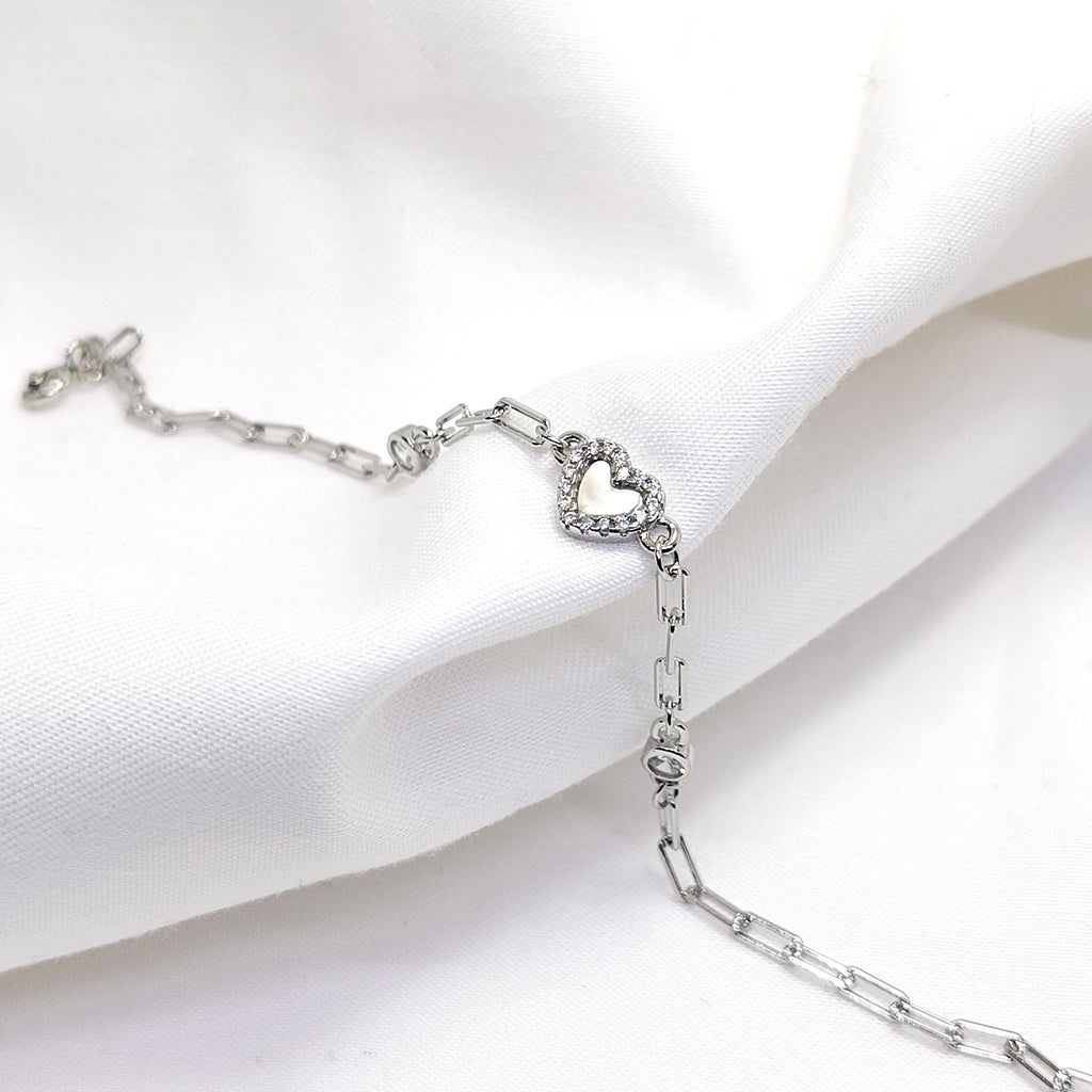 Candy Glow 925 Silver Enamel Charm Bracelet