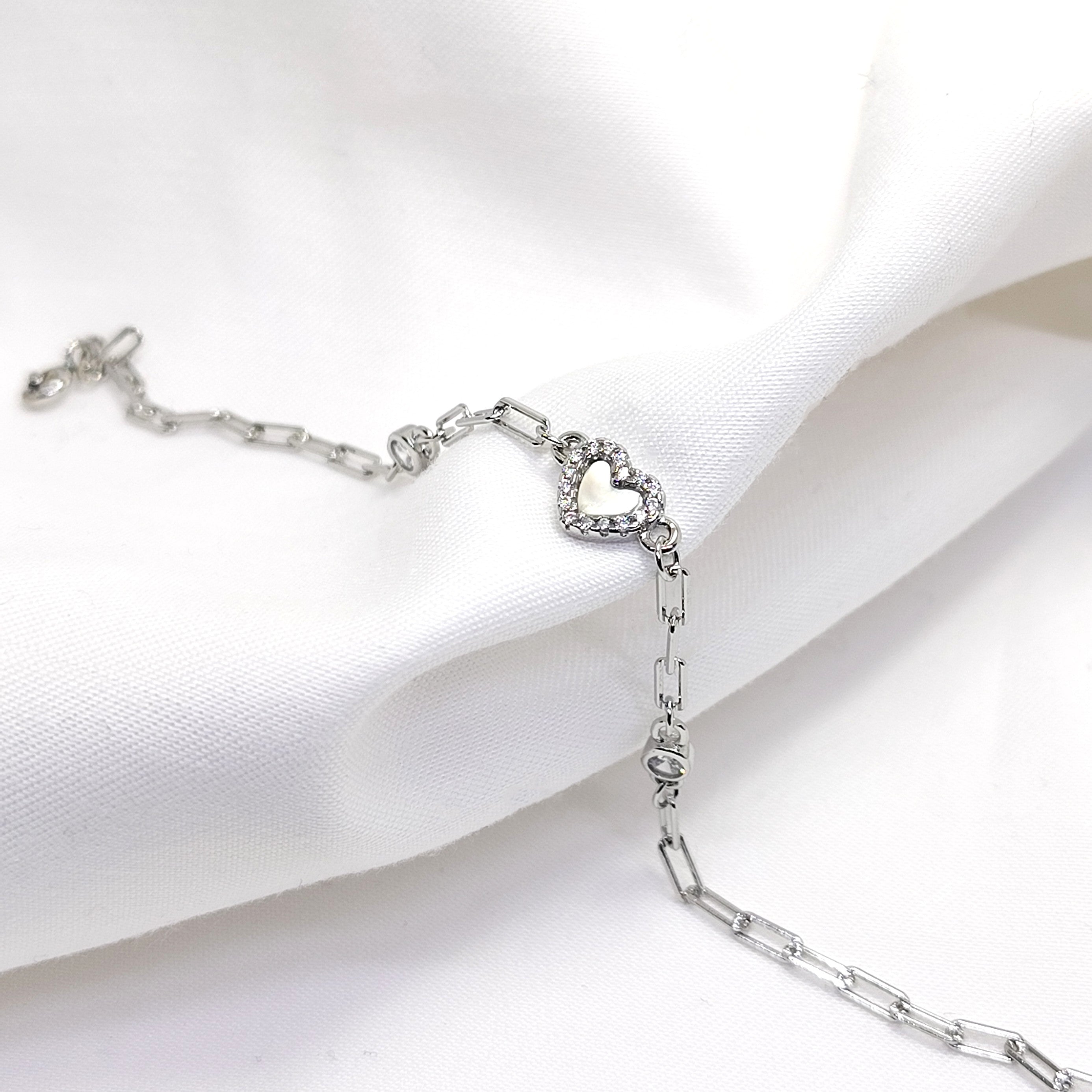 Candy Glow 925 Silver Enamel Charm Bracelet
