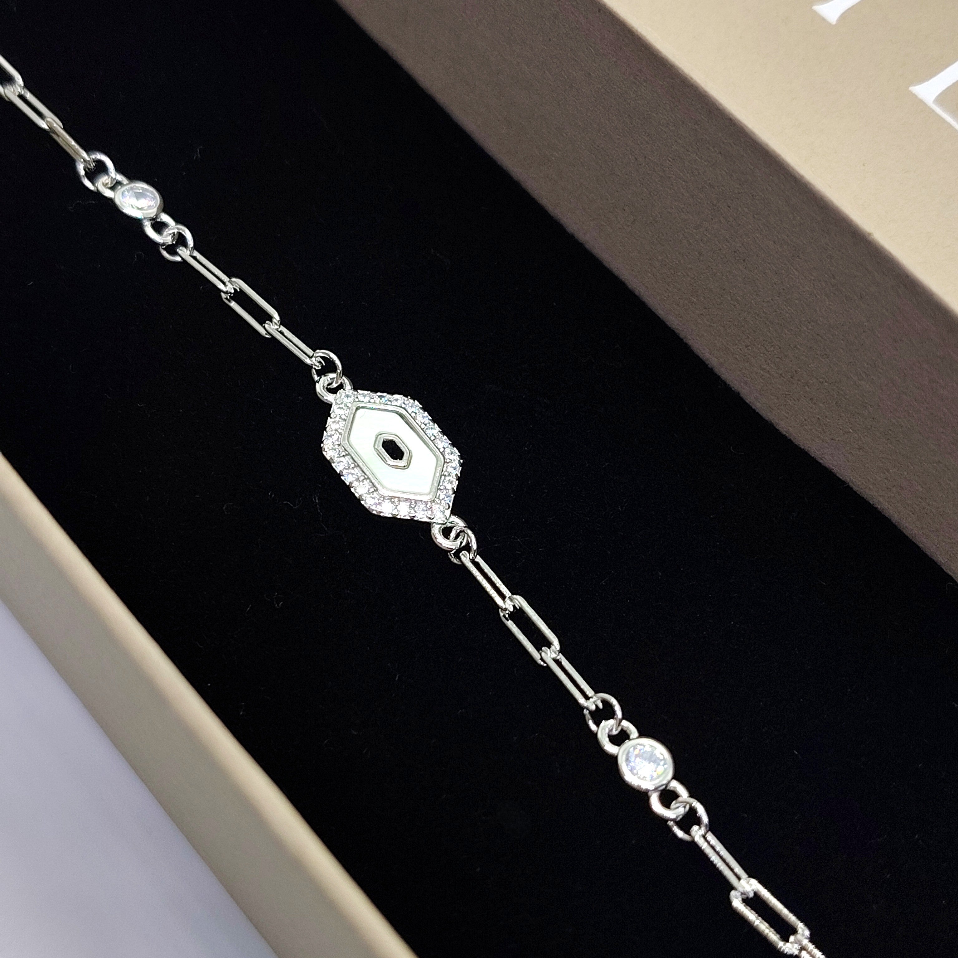 Glow Link 925 Silver Bracelet
