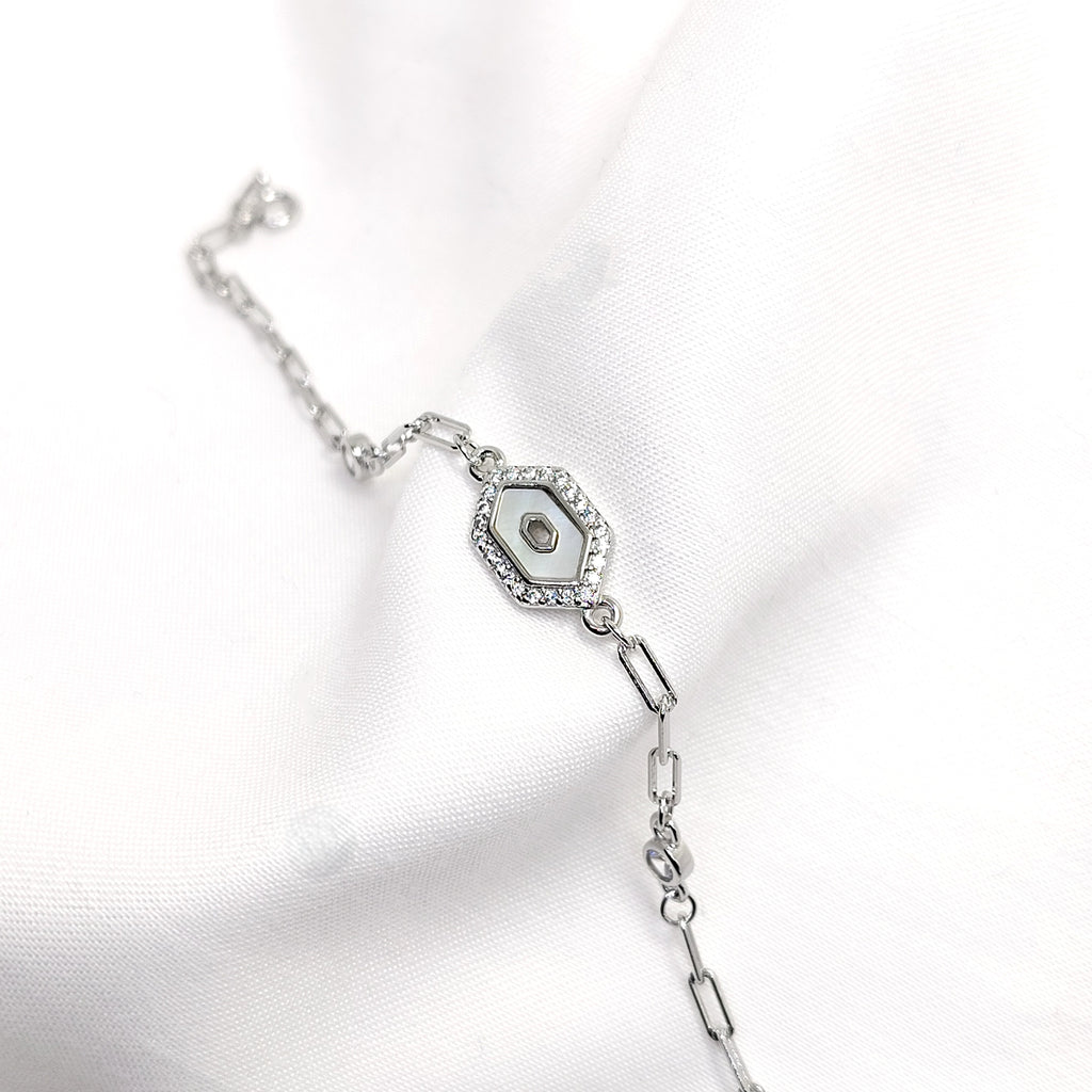 Glow Link 925 Silver Bracelet