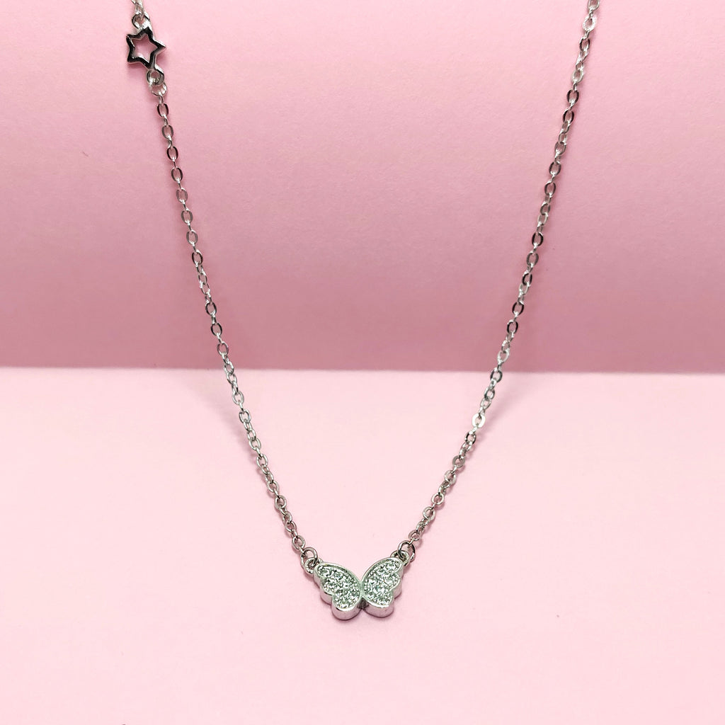 925 Silver Bella Fly Necklace for Women