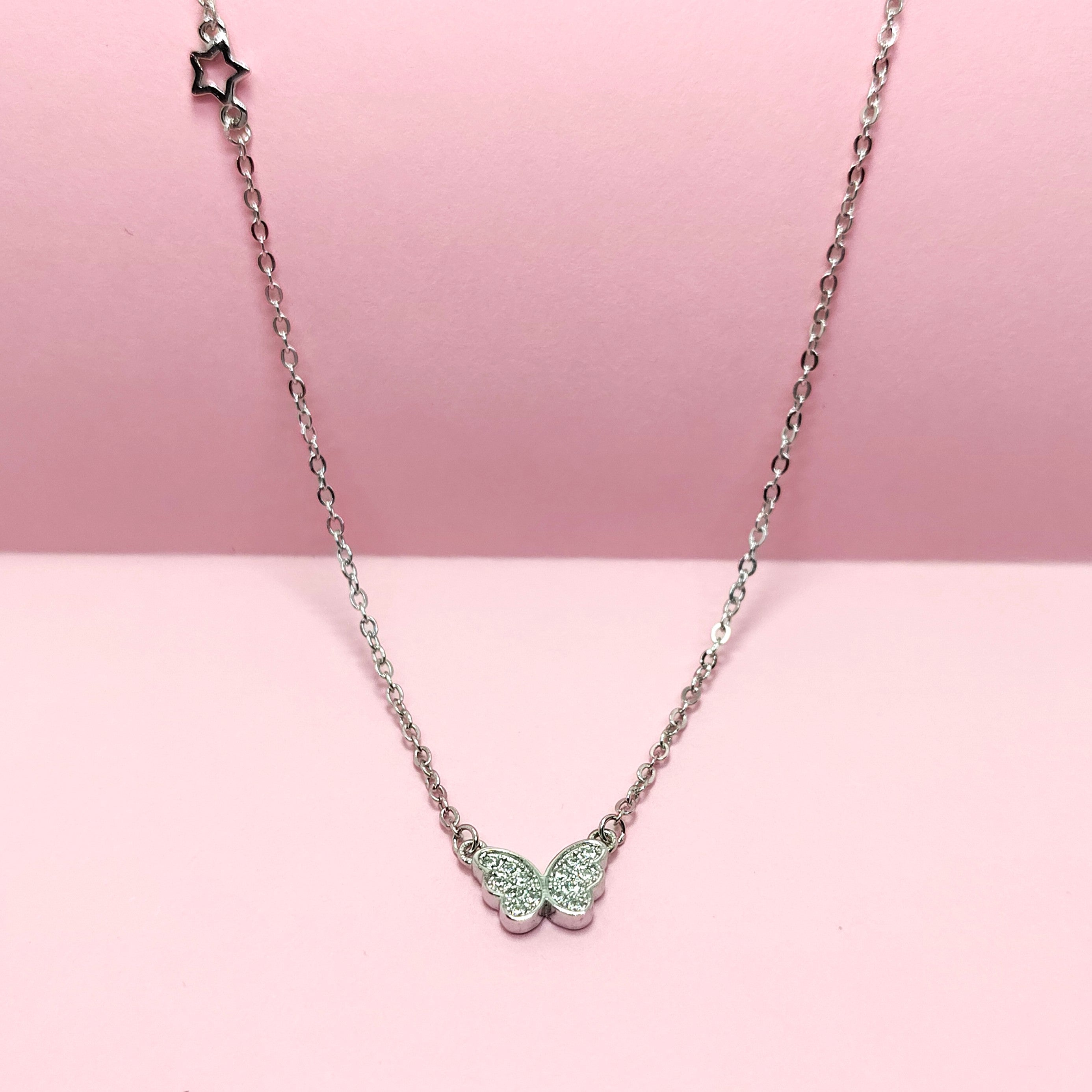 925 Silver Bella Fly Necklace for Women