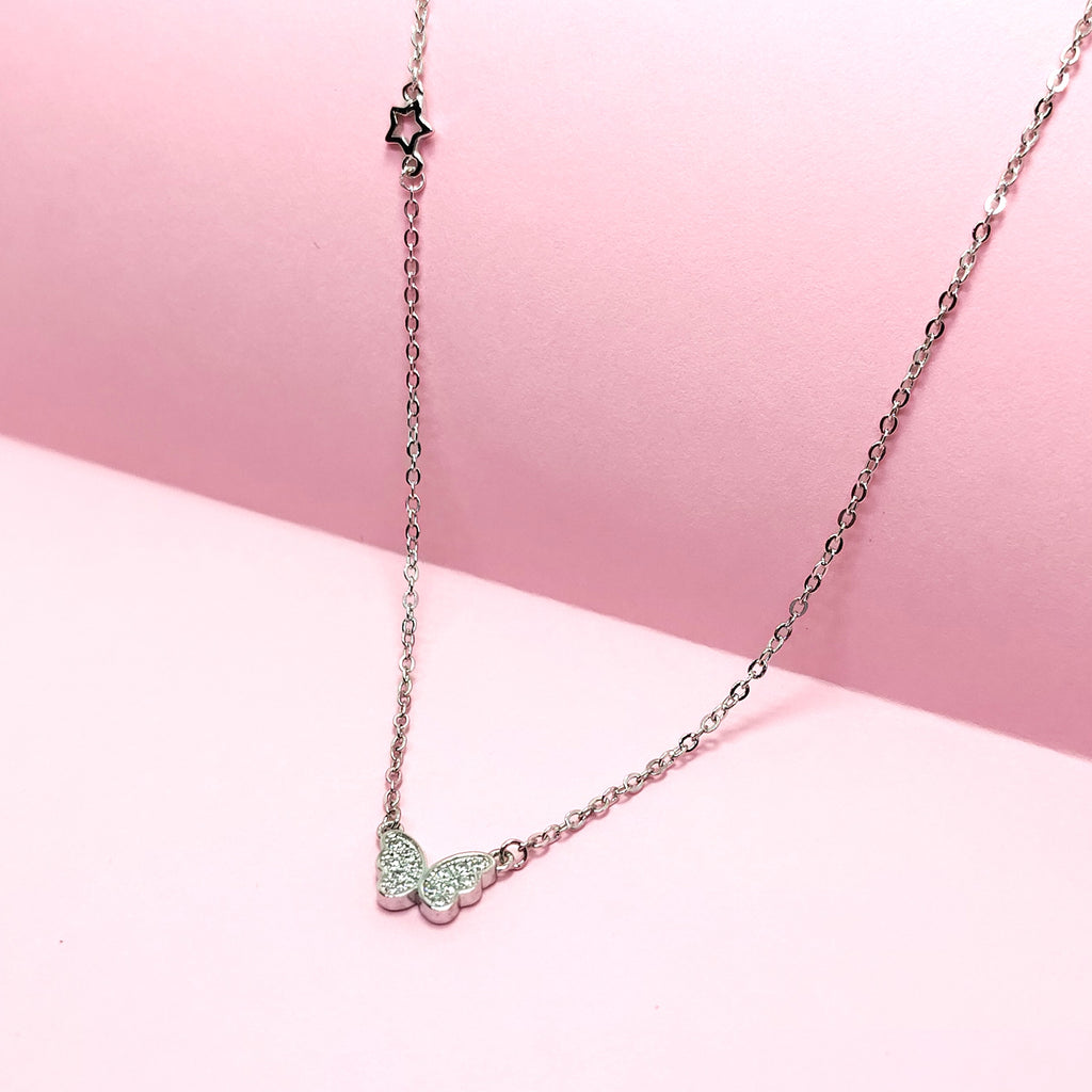 925 Silver Bella Fly Necklace for Women