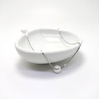 925 Silver Pearl Drop Necklace – Minimal Solitaire Chain for Women