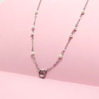925 Silver Heart Pearl Necklace – Dainty Chain for Women