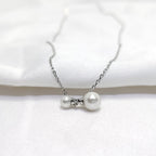 925 Silver Classic Pearl Pendant Necklace – Dainty Everyday Jewellery