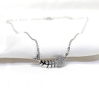 925 Silver Aqua Charm Necklace for Women