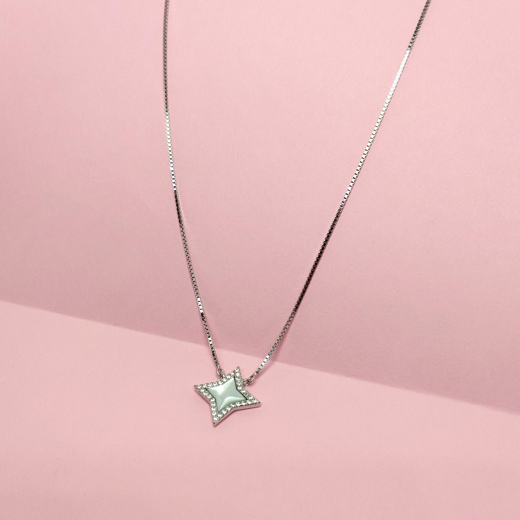 Insta Glow 925 Silver Necklace
