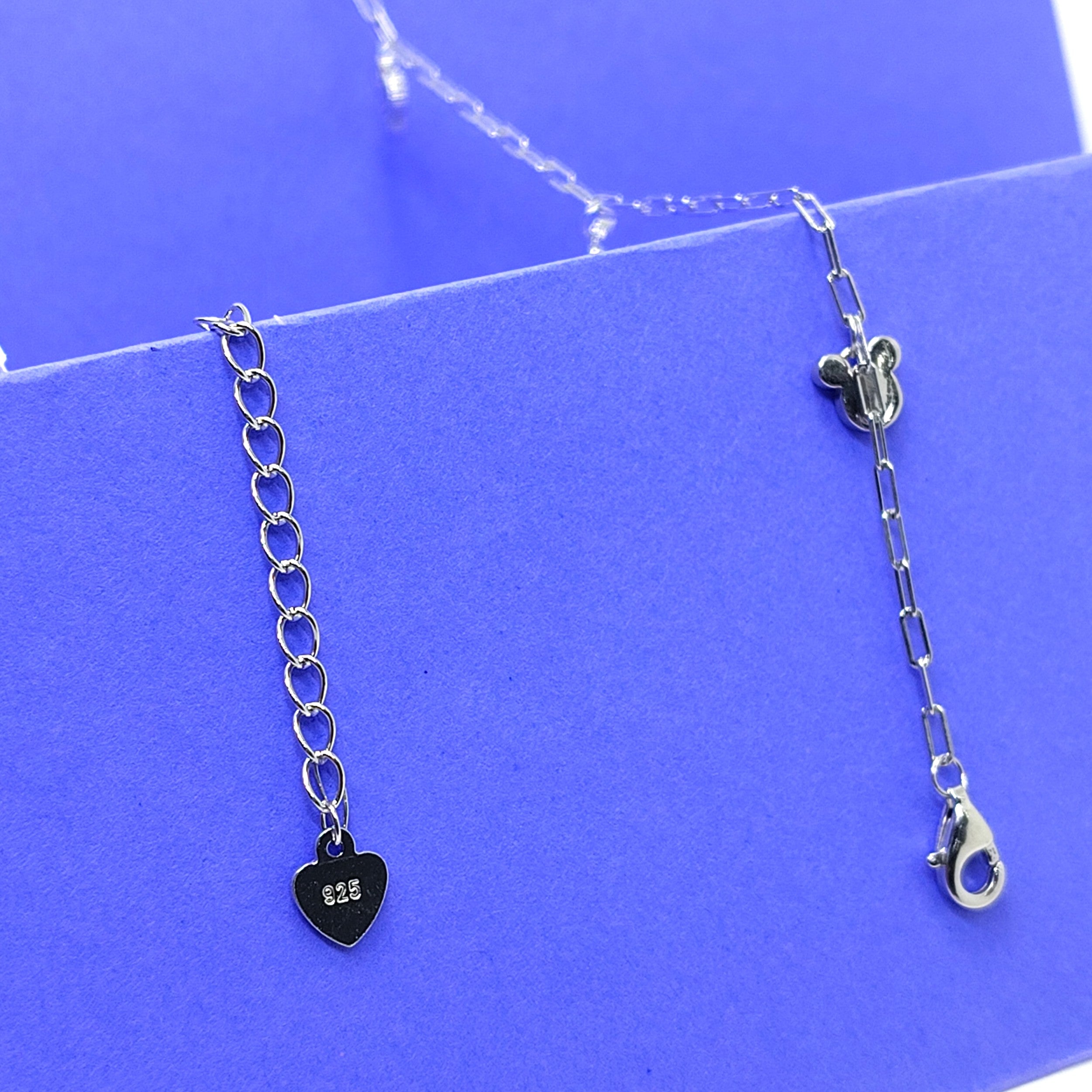 Elegant Clover 925 Silver Anklet