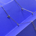 Elegant Clover 925 Silver Anklet