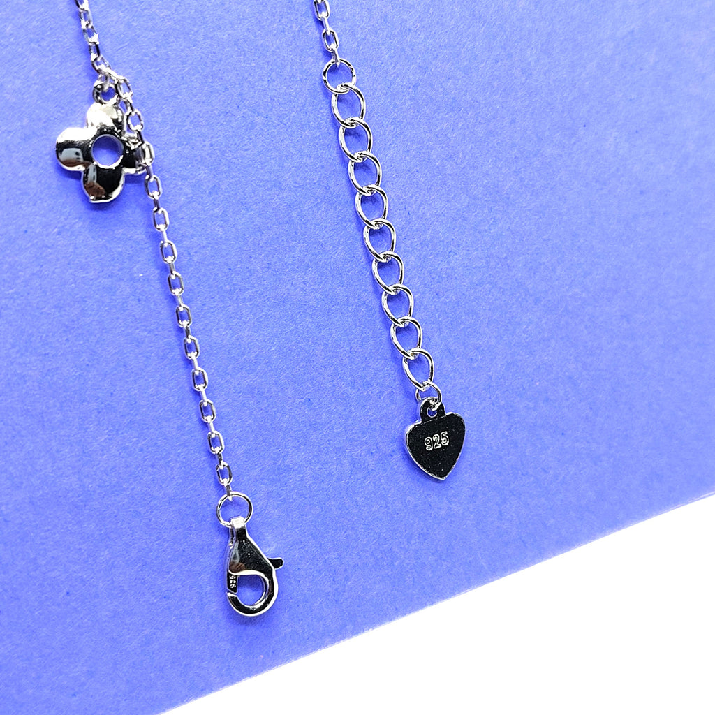 Floral Grace 925 Silver Anklet