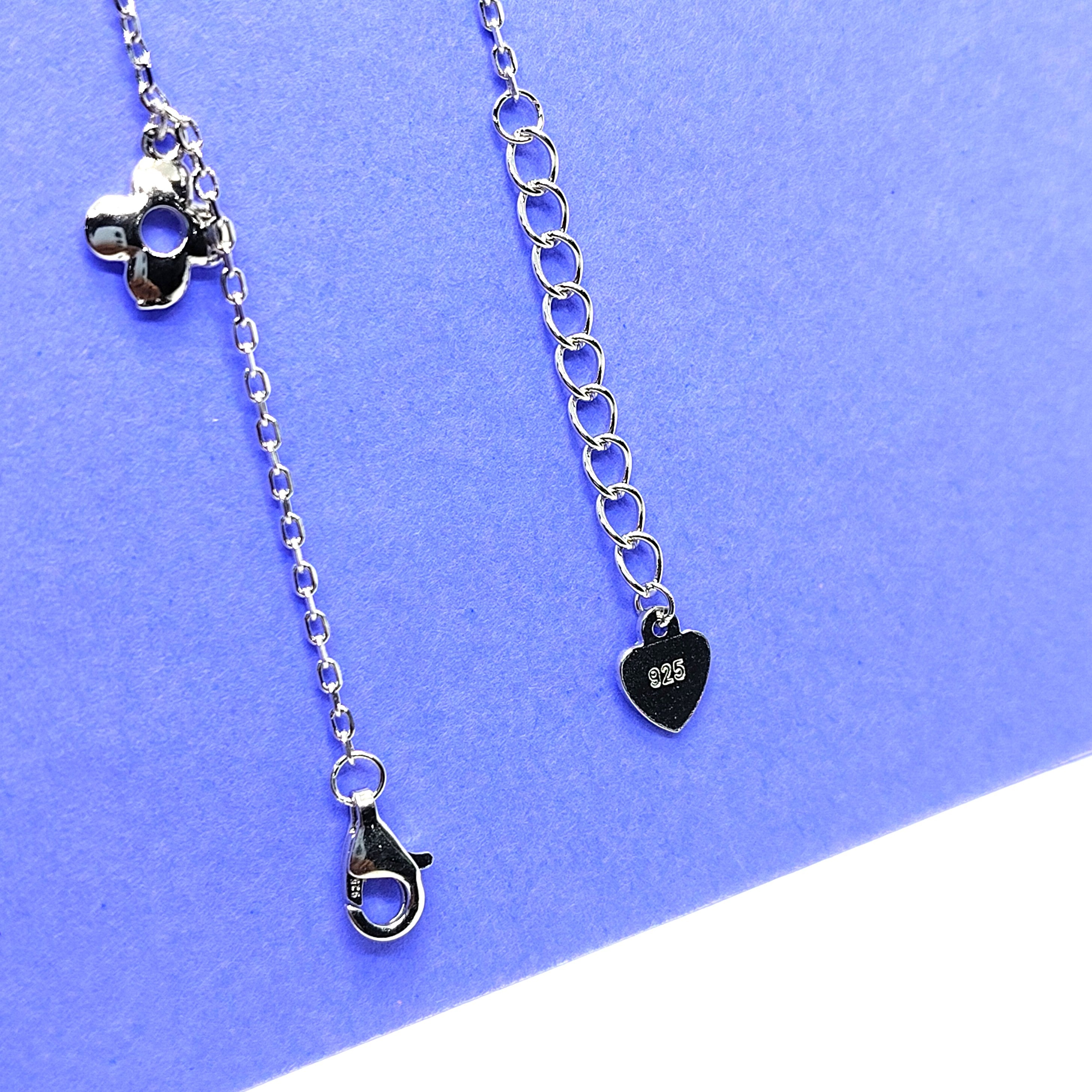 Floral Grace 925 Silver Anklet