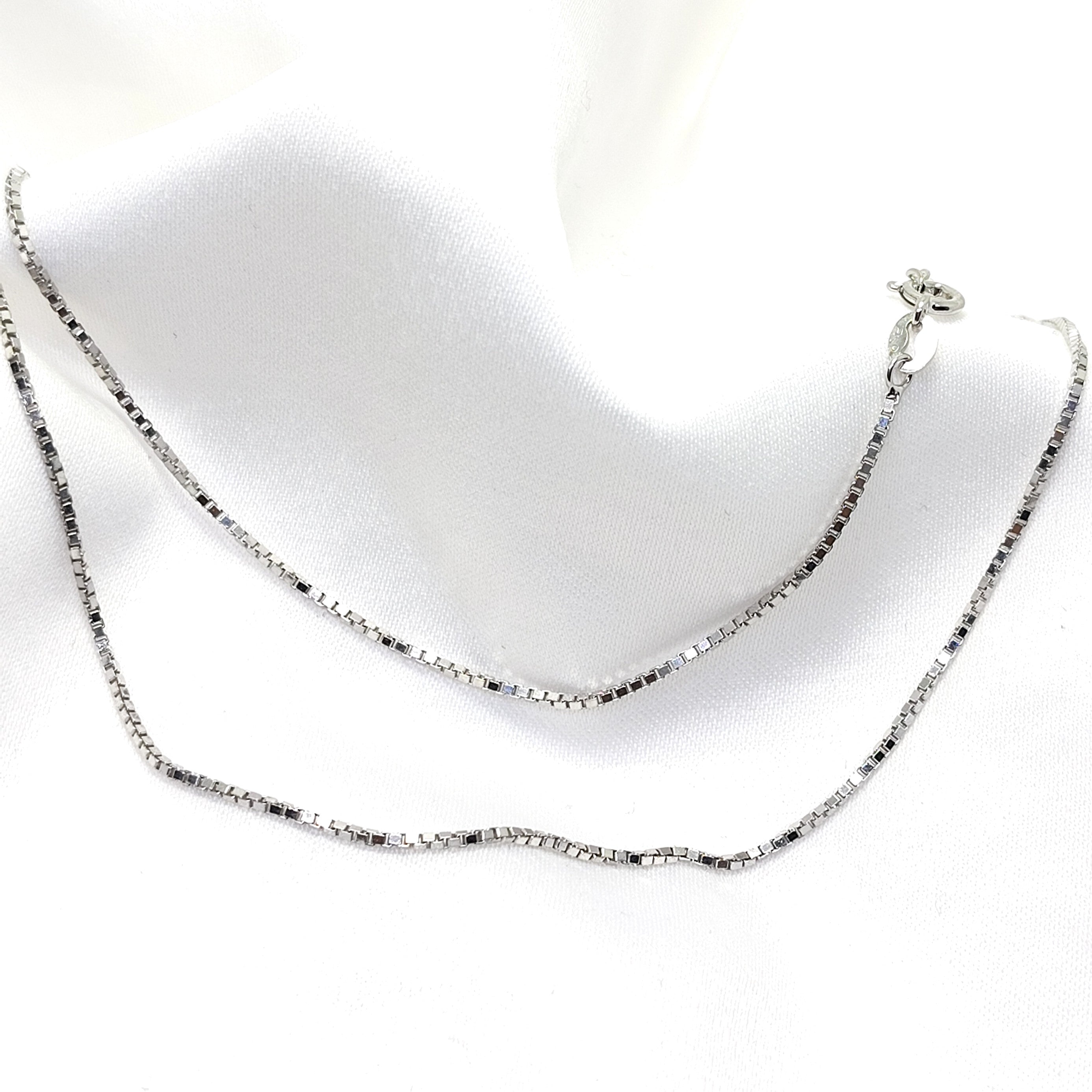 Premium Square Link Box 925 Silver Chain - Light Weight